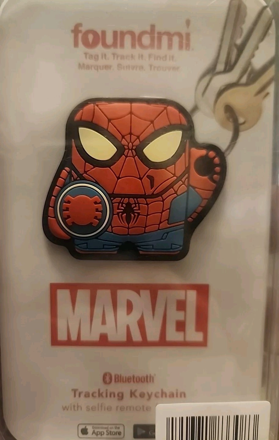 Foundmi 2.0 Bluetooth Tracking Remote Star Wars/Marvel Keychains- New- 2/$10
