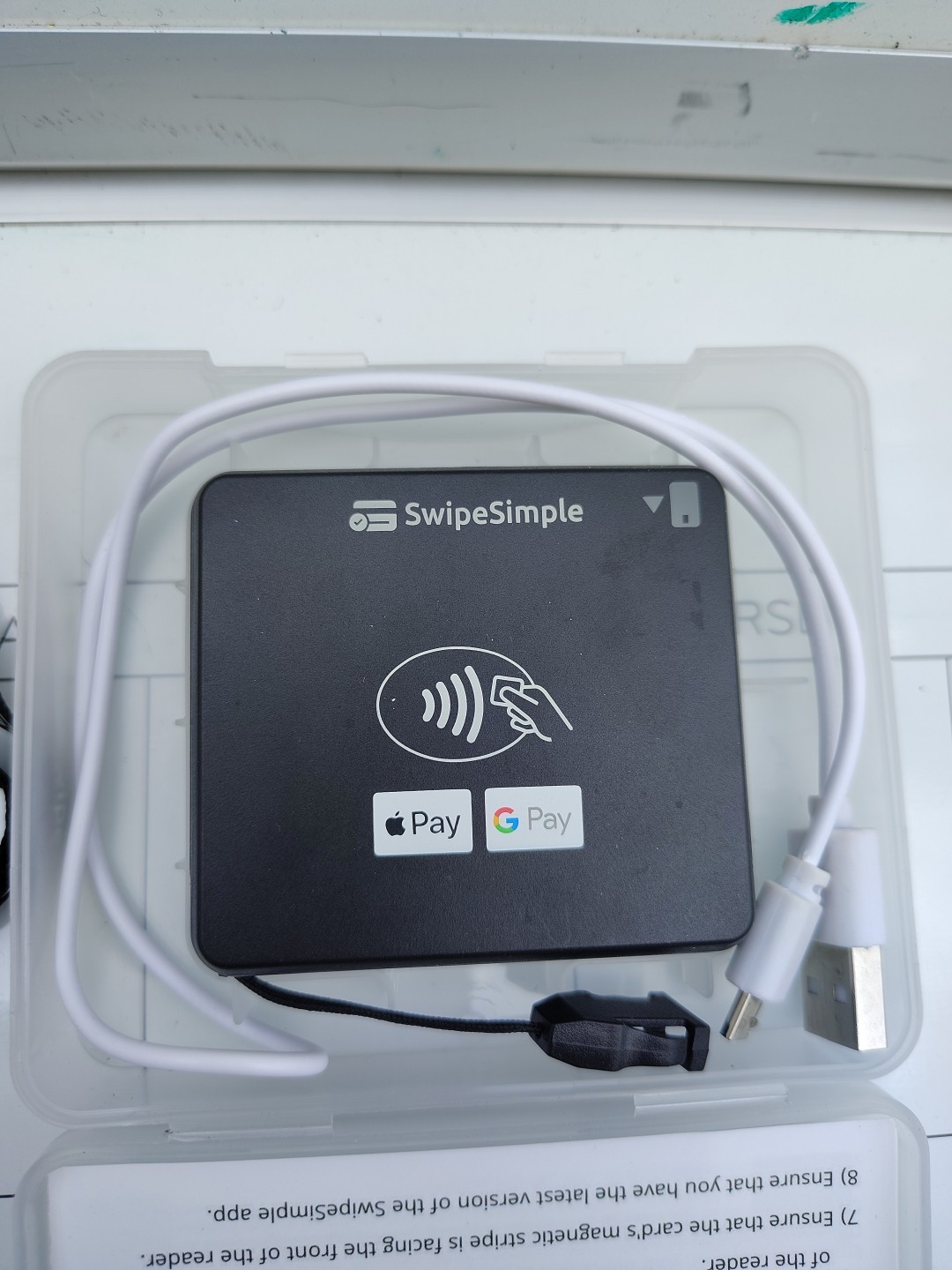 SwipeSimple Swift B250 Bluetooth EMV Credit Card Reader / Pre-owned