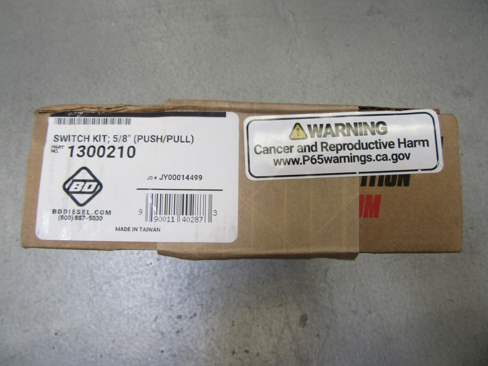 BD Diesel 1300210 Push/Pull Exhaust Brake Switch Kit 5/8"