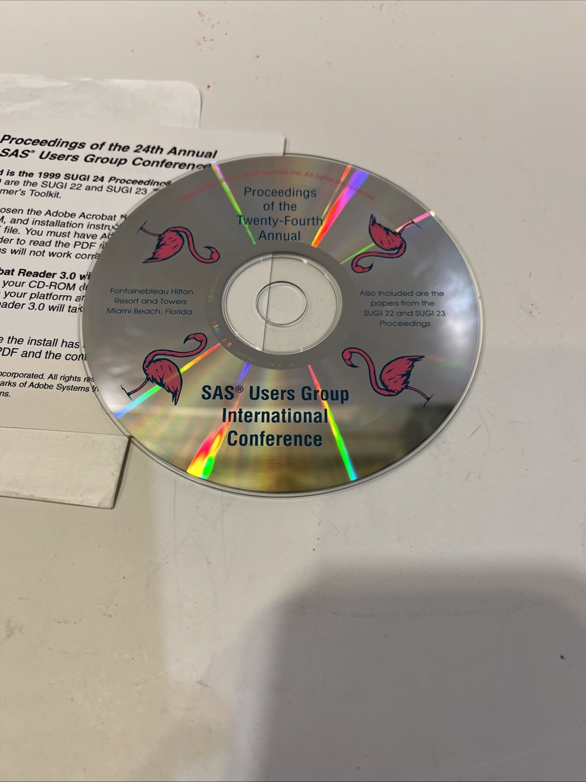 SAS Users Group International Conference 1999 24th Annual Proceedings CD Miami