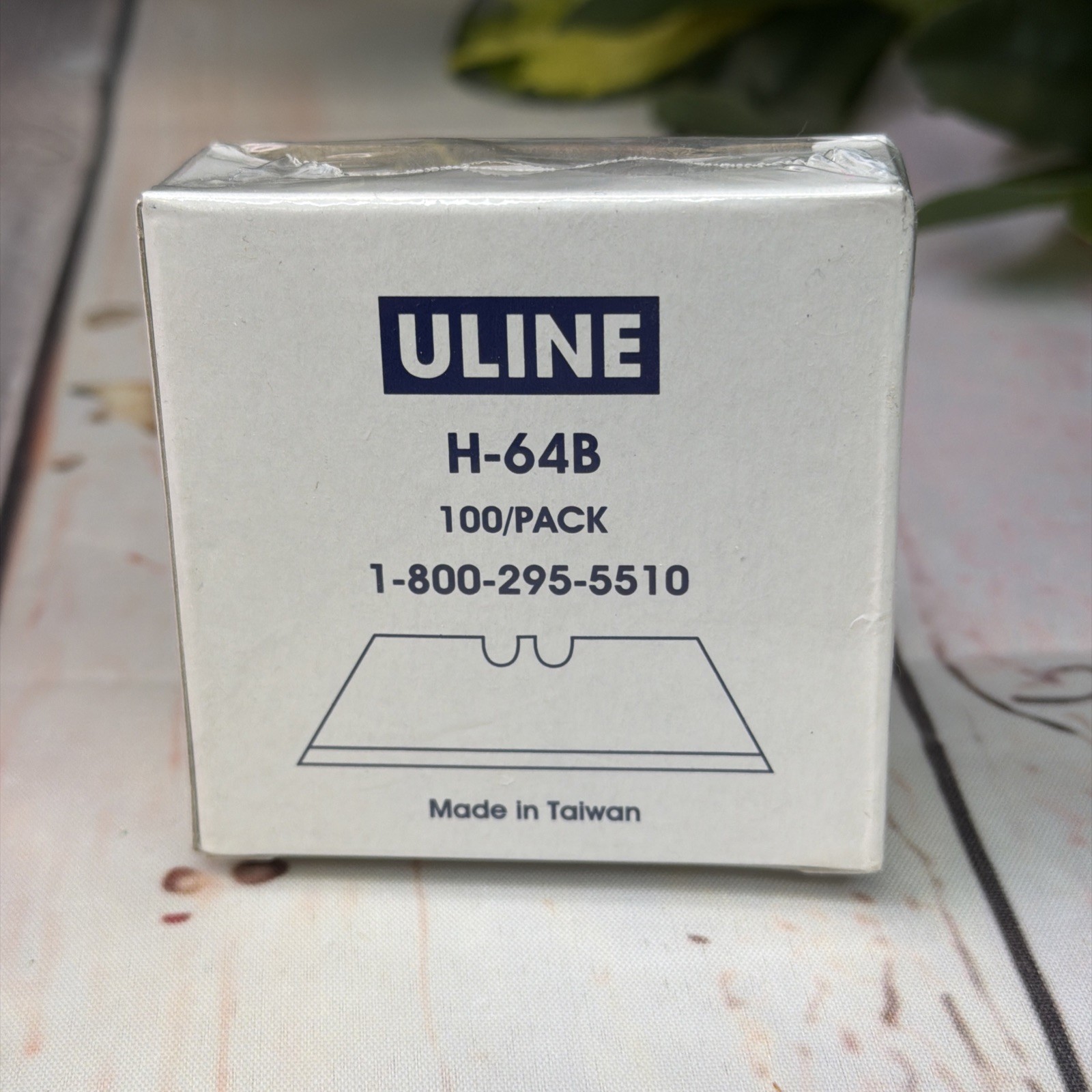 ULINE H-64B Replacement Utility Blades 100 Pack Made in Taiwan New Sealed