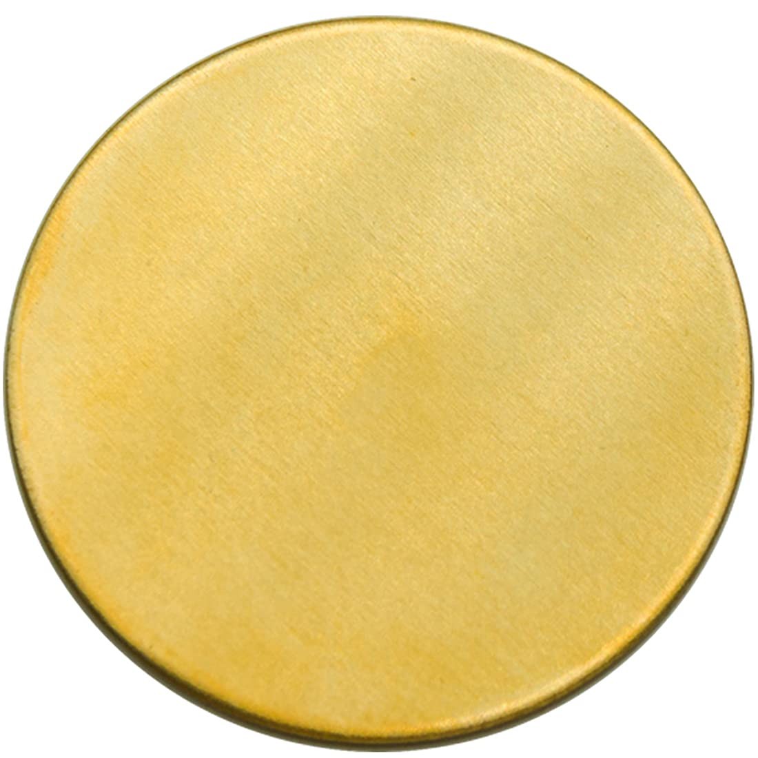 ABBECIAO Metal Stamping Blanks, 1-1/4" Circle Thick Brass Tags for 20 Pack