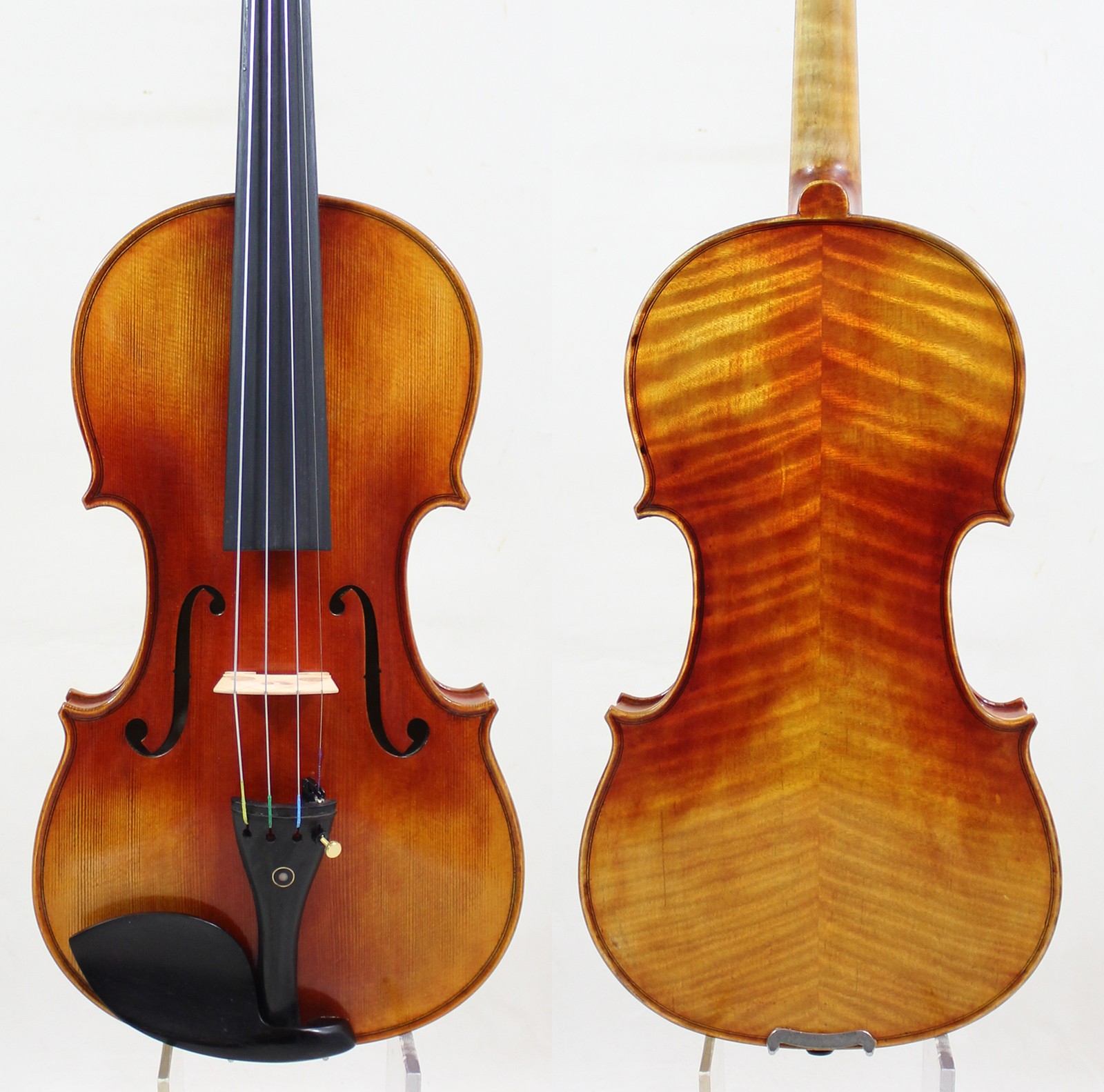 Antique Oil  Varnish! Copy of Stradivari 4/4 Violin M8711 Strong Rich Warm Tone
