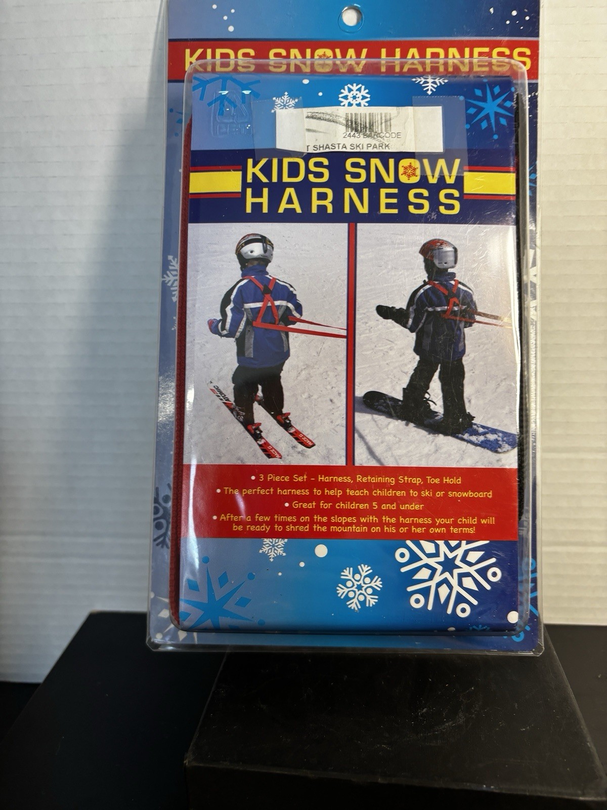 NEW SEALED Kids Snow Ski Hiking Harness 3 Piece Set with Toe Piece