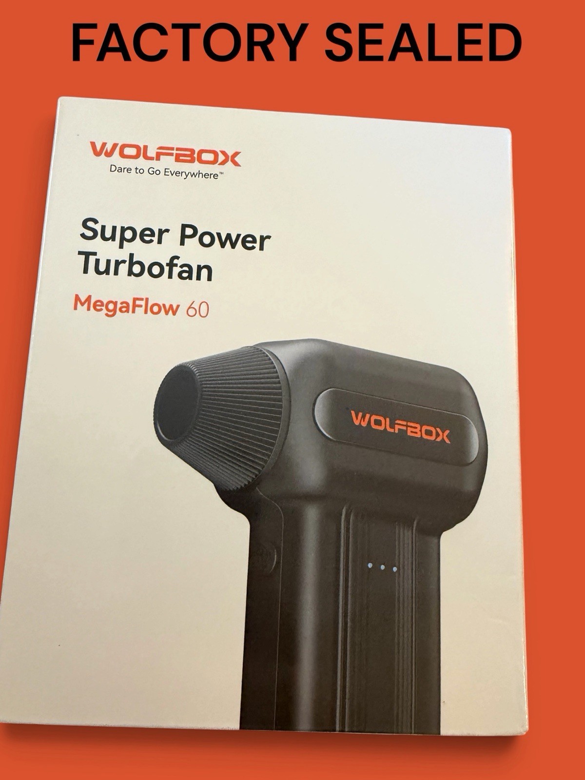WOLFBOX MegaFlow 60 MF60 Super Power Turbo Fan Cordless Air Duster Sealed