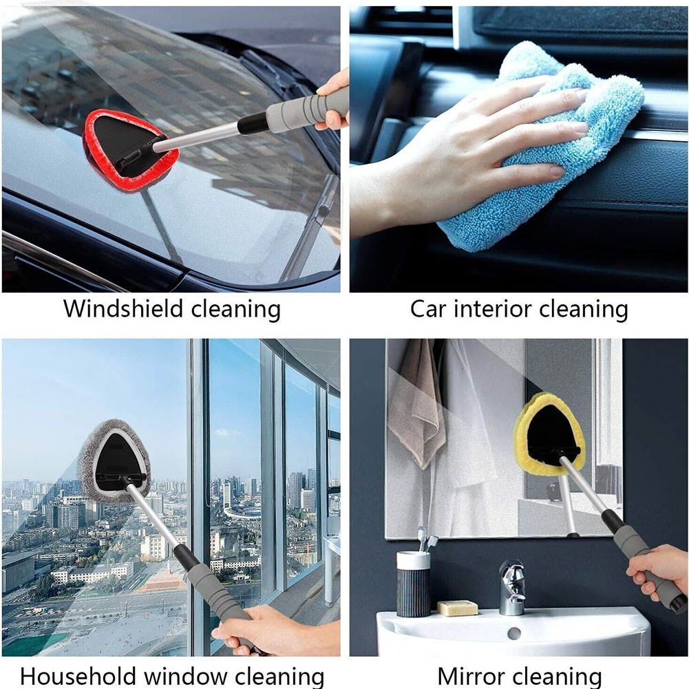 Efficient Car Cleaning Kit Washable for PADS Wiper for Window Windshield