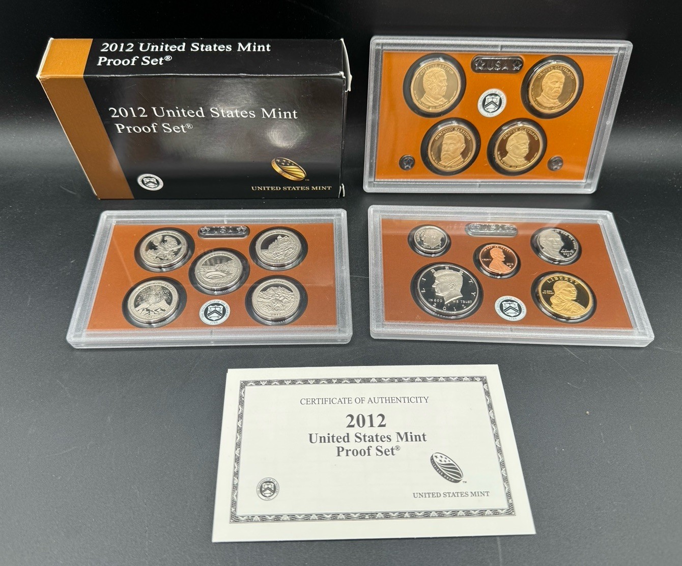 2012 Clad Proof Set U.S. Mint Original Government Packaging OGP COA
