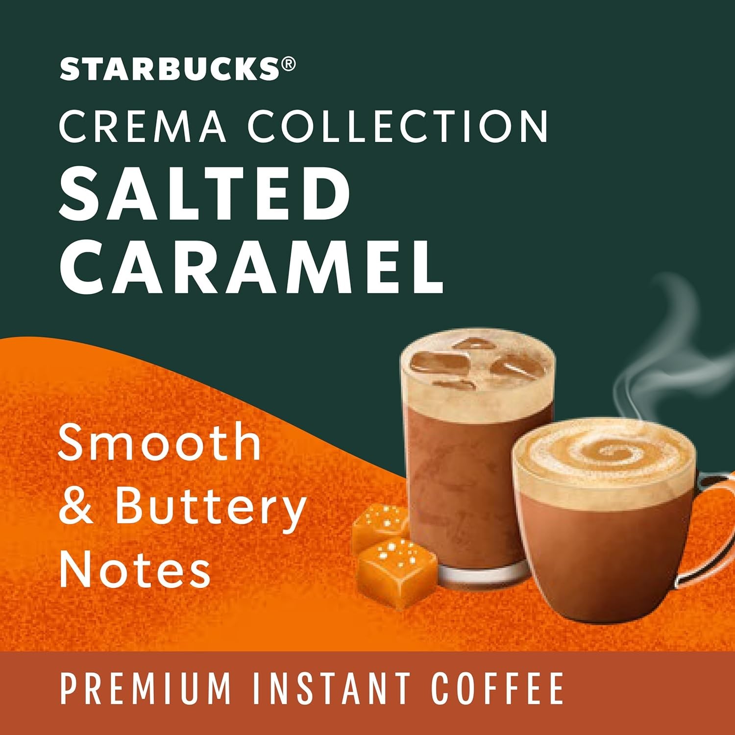 Starbucks Crema Collection Premium Instant Salted Caramel Flavored Instant...