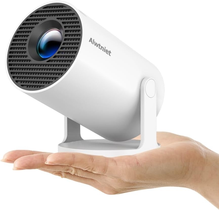 Mini Smart Projector Android WiFi 6 Bluetooth 4K Support Portable