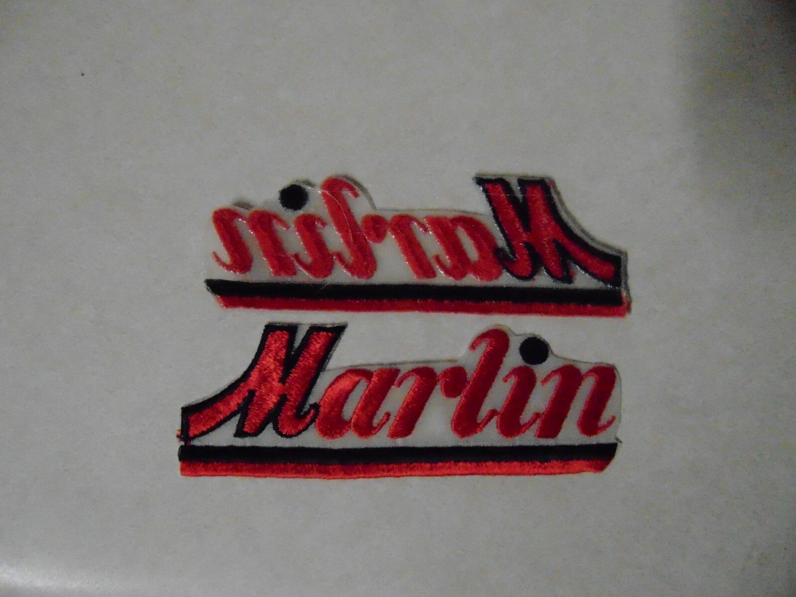 LAW ENFORCEMENT PATCH POLICE OLDER MARLIN ARMS 4 INCHES IRON OR SEW ON