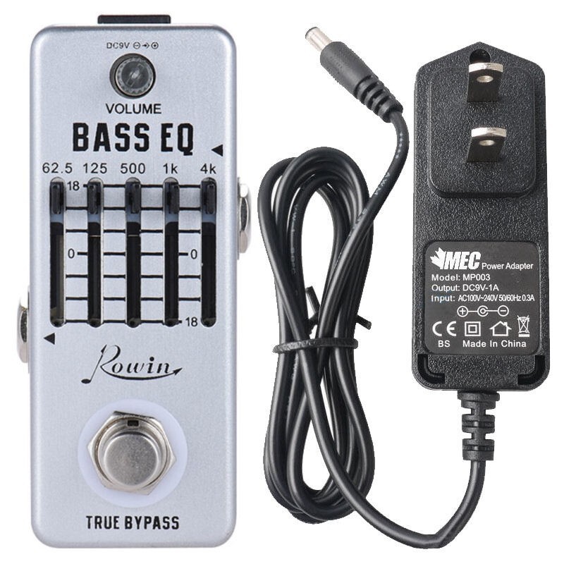 Rowin Bass EQ Equalizer LEF-317B 5-band +POWER ±18dB adjustable gain range