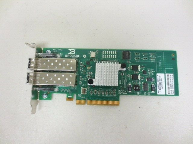 Brocade 825 8Gb Dual Port Fibre Channel Host Bus Adapter Low Profile w/SFP x2