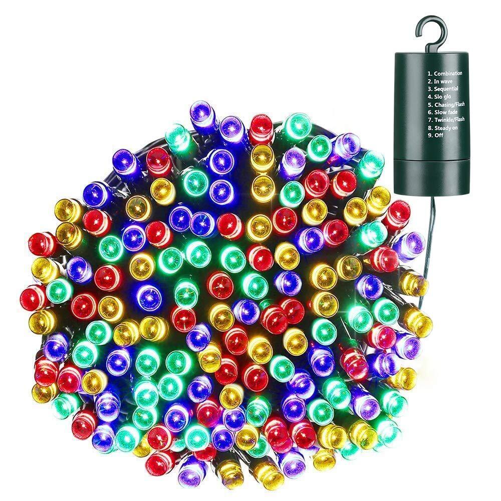Orange Purple Halloween Lights 66ft 200 Led Battery Operated String Lights Water