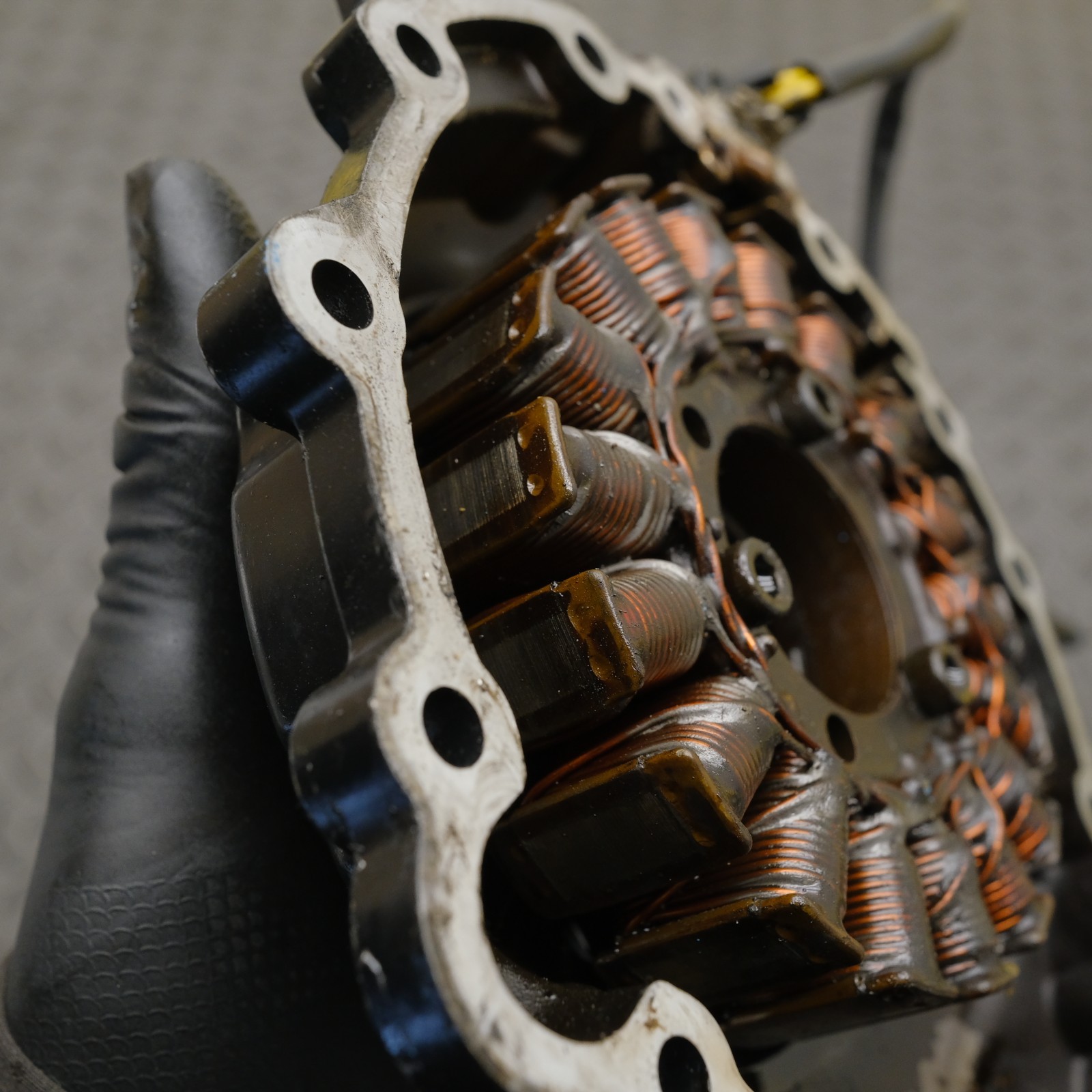 Triumph Tiger 800 2013 Stator Generator w/ Engine Cover OEM 2011–2016