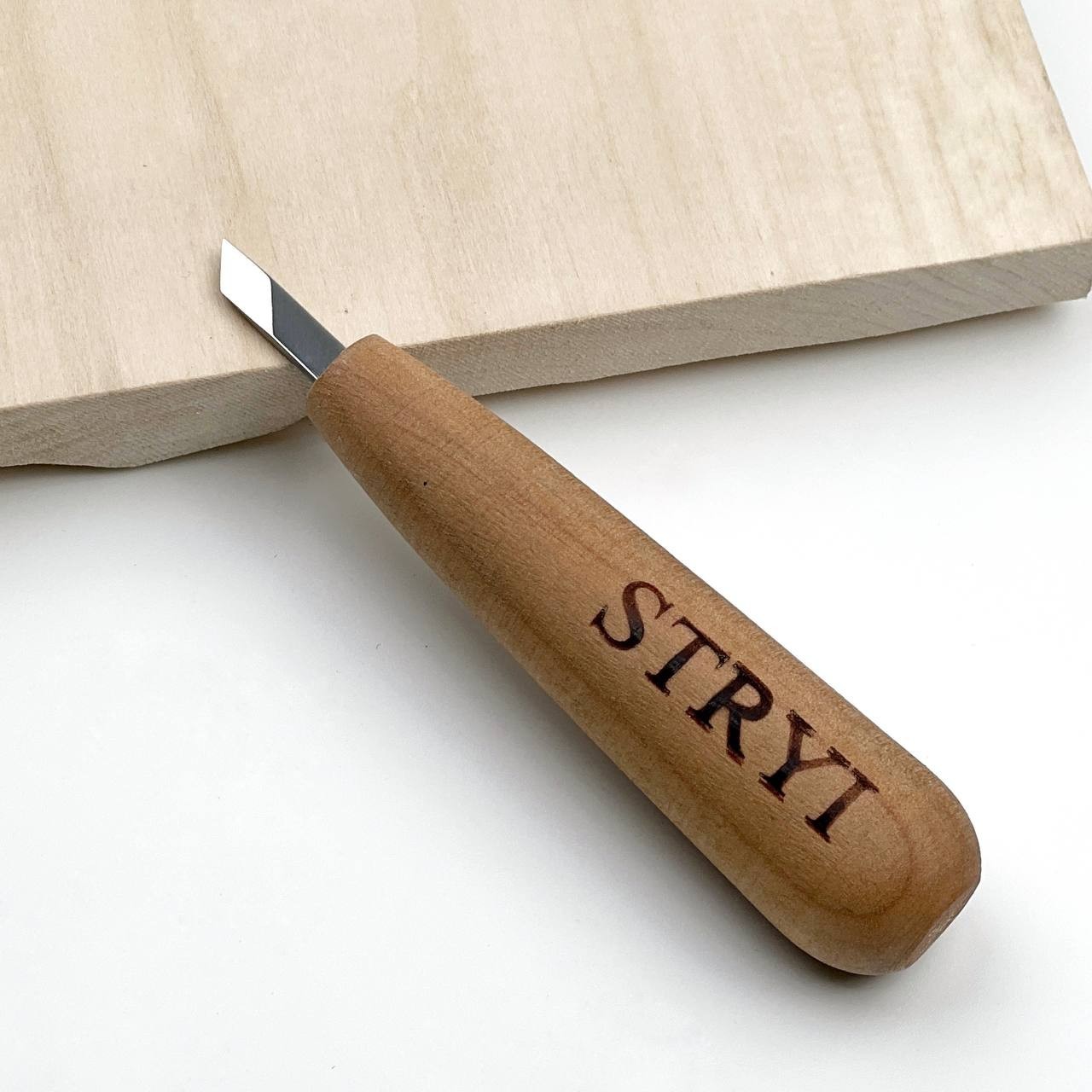STRYI Detail Wood Carving Knife 6mm – Short Skewed Blade
