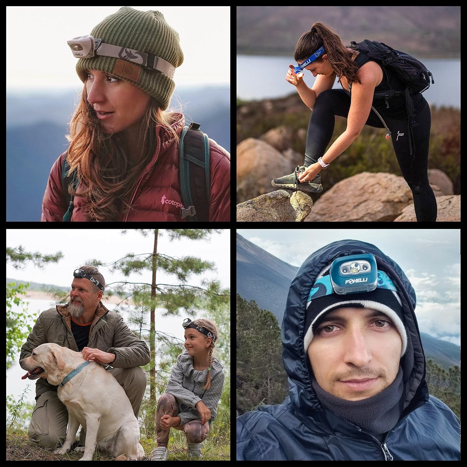 LED Headlamp Flashlight for Running Camping Hiking Head Lamp, Batteries Included