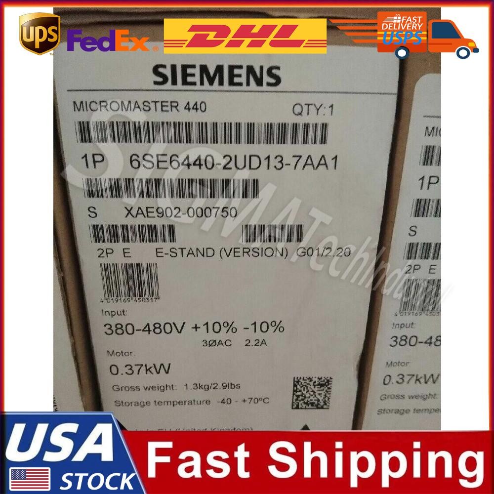 New Siemens 6SE6440-2UD13-7AA1 6SE6 440-2UD13-7AA1 1 Year Warranty Fast Shipping