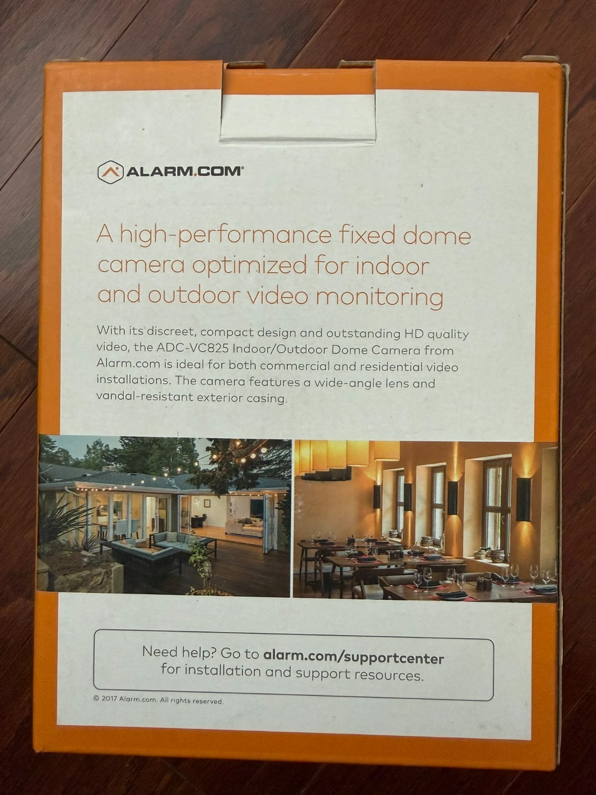 ADC-VC825 - Alarm.com POE powered 720p Dome Camera