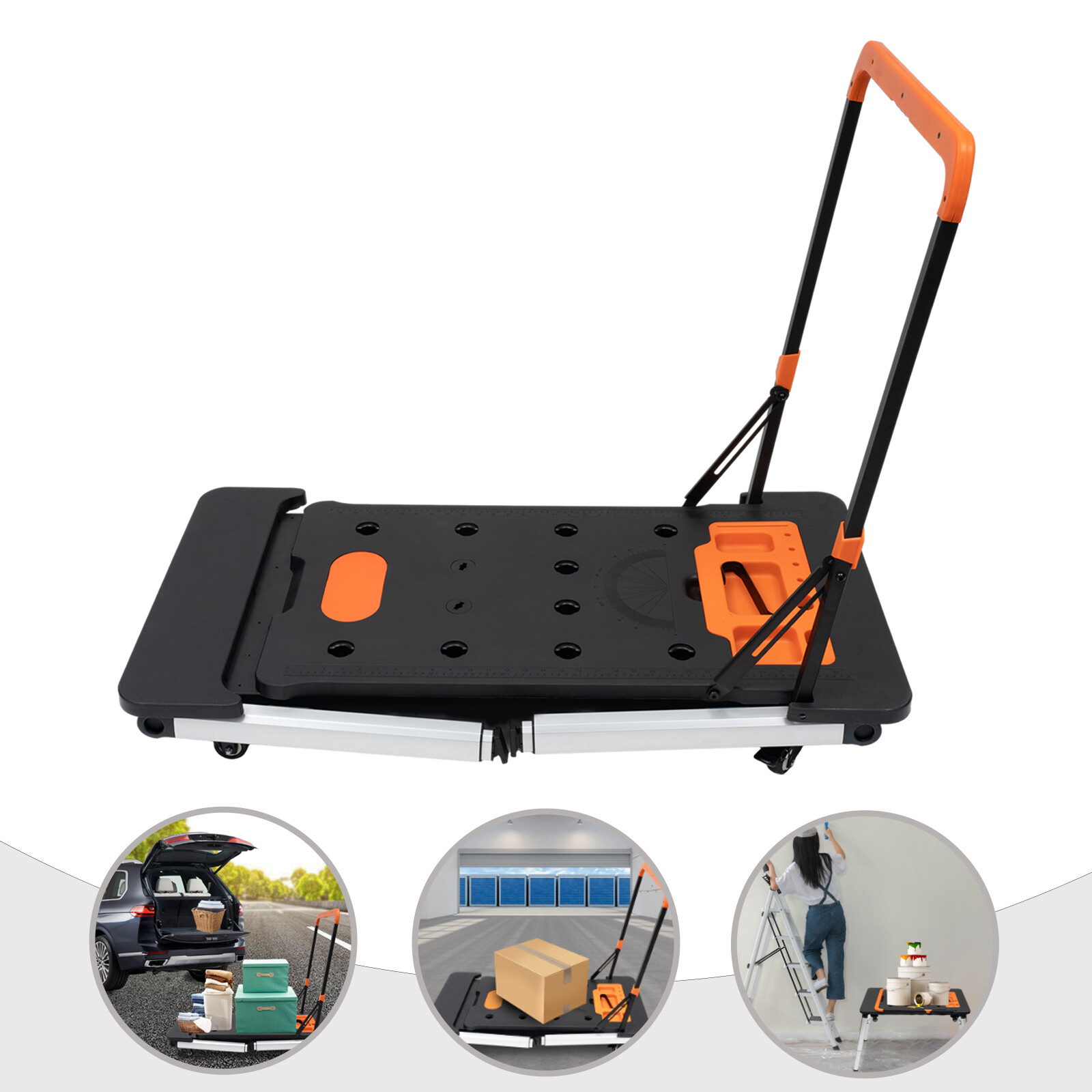 7-in-1 Multifunctional Work Platform Workbench Handcart Folding Workbench
