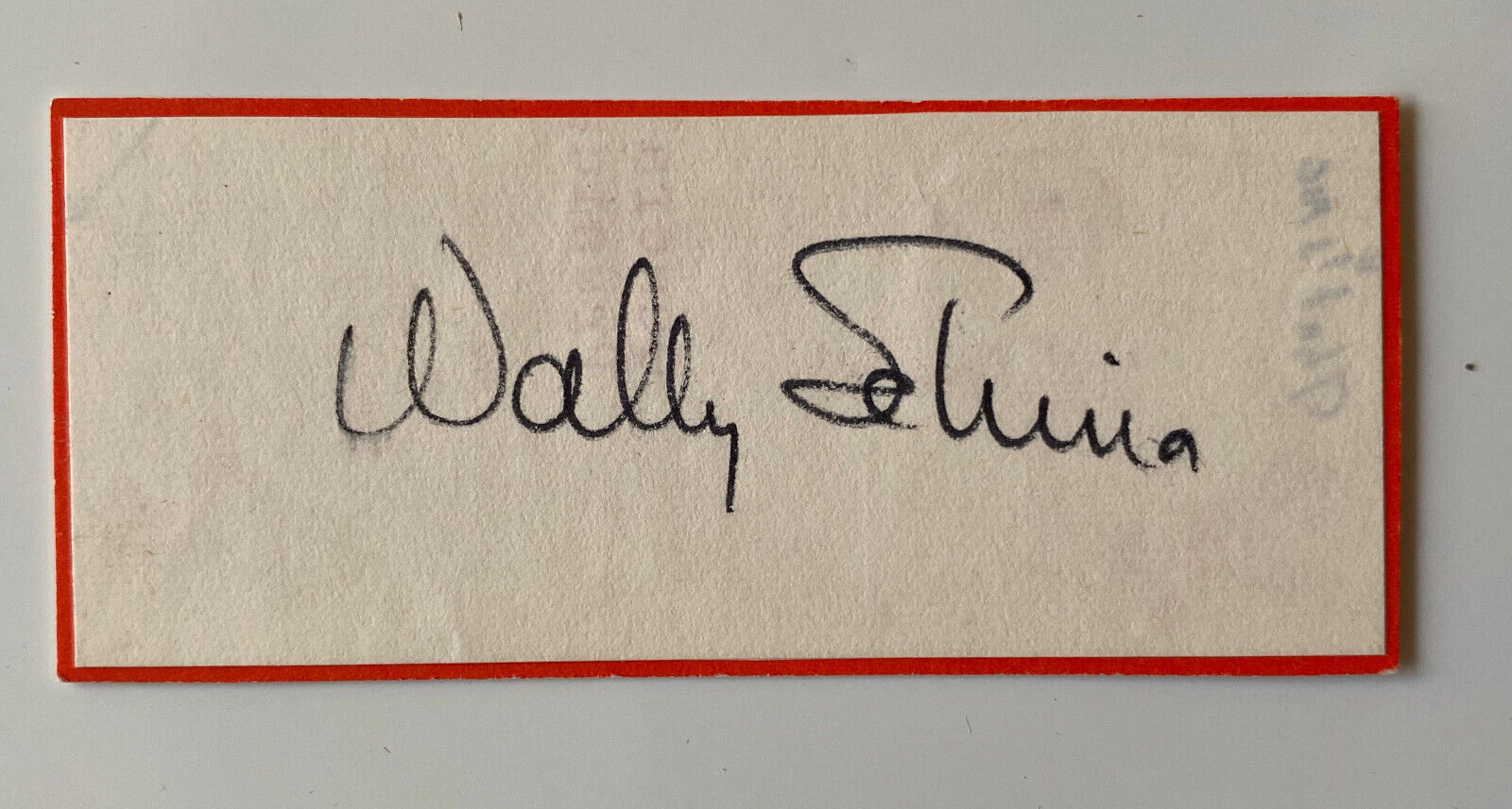Astronaut Walter Marty “Wally” Schirra - Original Autograph - Size 8x7cm