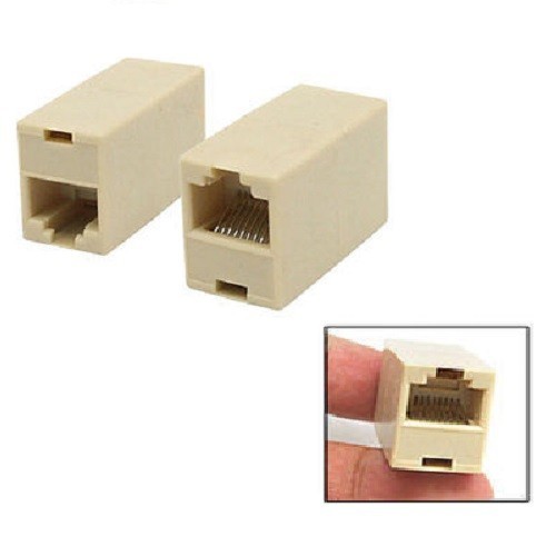 100 Pcs LOT RJ45 CAT5/CAT5e/CAT6 Network Cable Extender Plug Coupler Joiner 8P8C