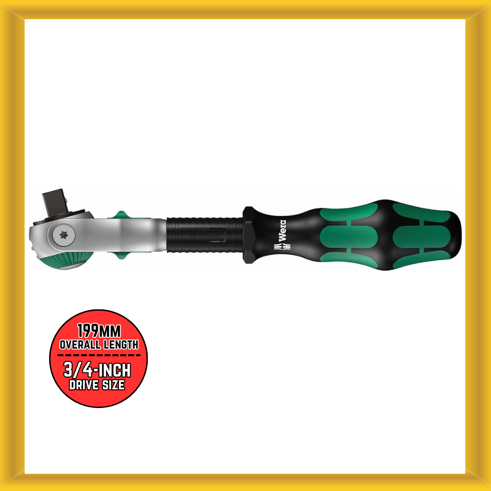 Wera 3/8-inch Drive – 72 Teeth 8-inch Speed 199mm Ratchet (05 003550 001) NEW