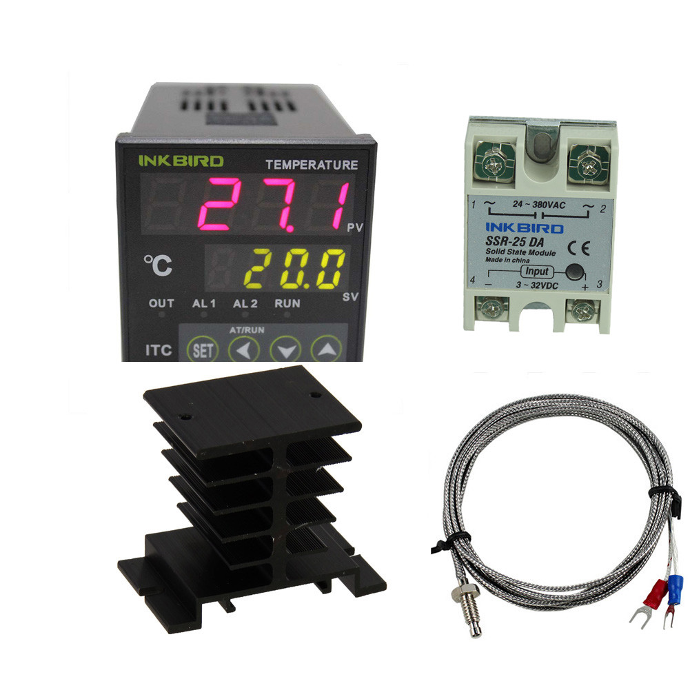 Inkbird PID Digital Temperature Controller Thermostat brewing Fan K sensor PT100