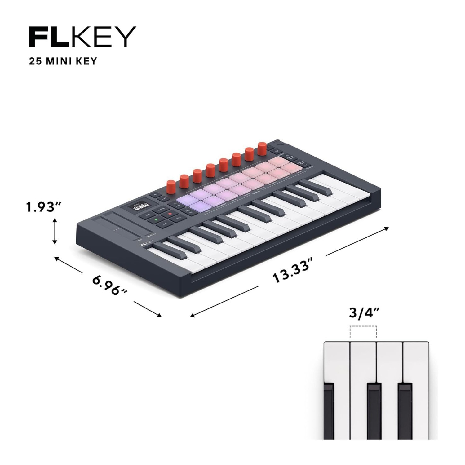 Novation FLkey 2 Mini 25 Mini-Key MIDI Keyboard Controller for FL Studio