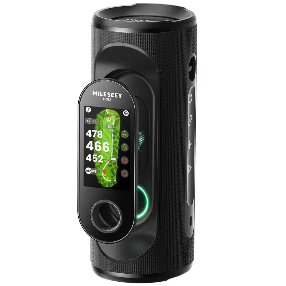 Genesonic Pro 2-In-1 Magnetic Golf Speaker, Detachable GPS Rangefinder, 3-In Tou
