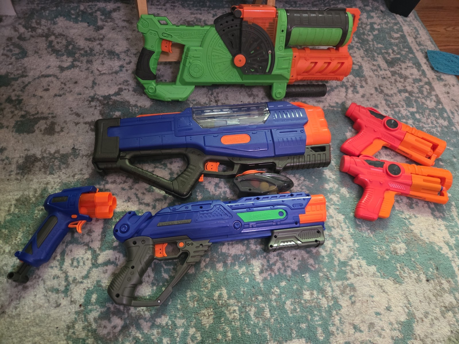 Six Foam Toy Guns Lot- Adventure Force-