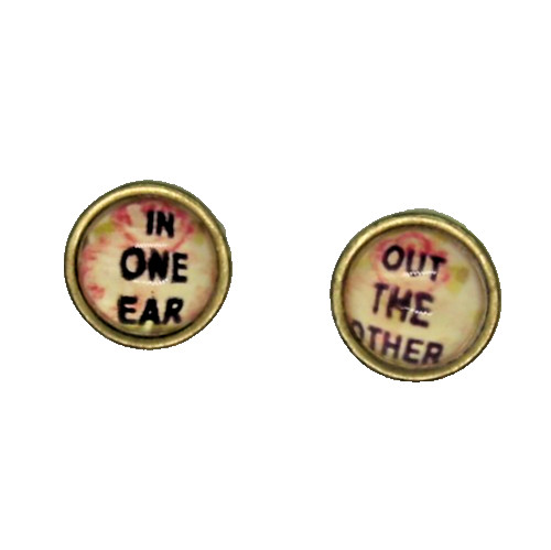 Floral in One Ear, Out the Other Mismatched Stud Earrings - Details Below