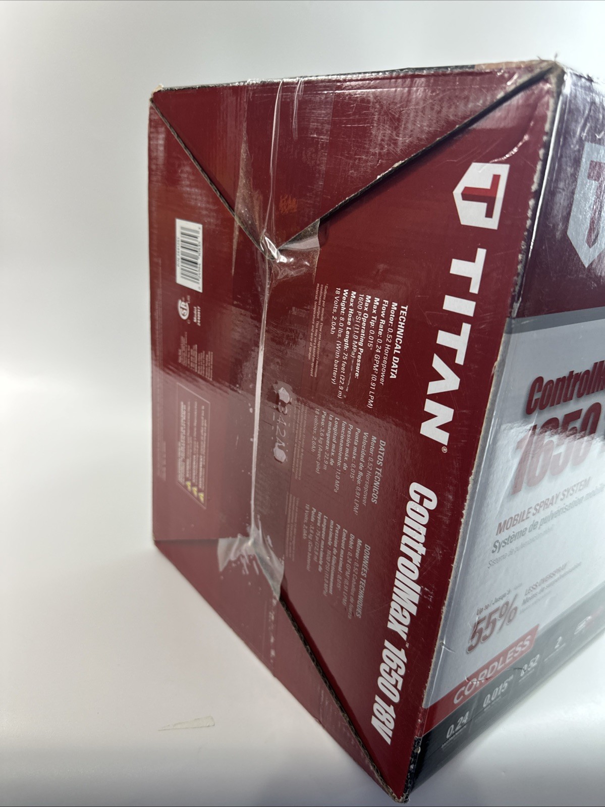 TITAN CONTROLMAX 1650 18V BACKPACK BATTERY AIRLESS PAINT SPRAYER SYSTEM