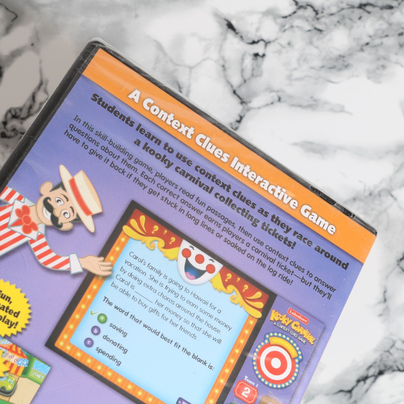 NEW - Kooky Carnival - A Context Clues Game (PC / Mac CD-ROM) -- (Please Read)