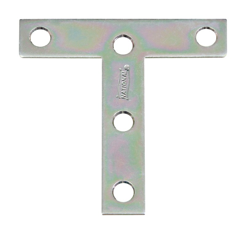 National Hardware N113-704 Steel 5-Holes T-Plate 3 L x 0.07 H x 3 W in.