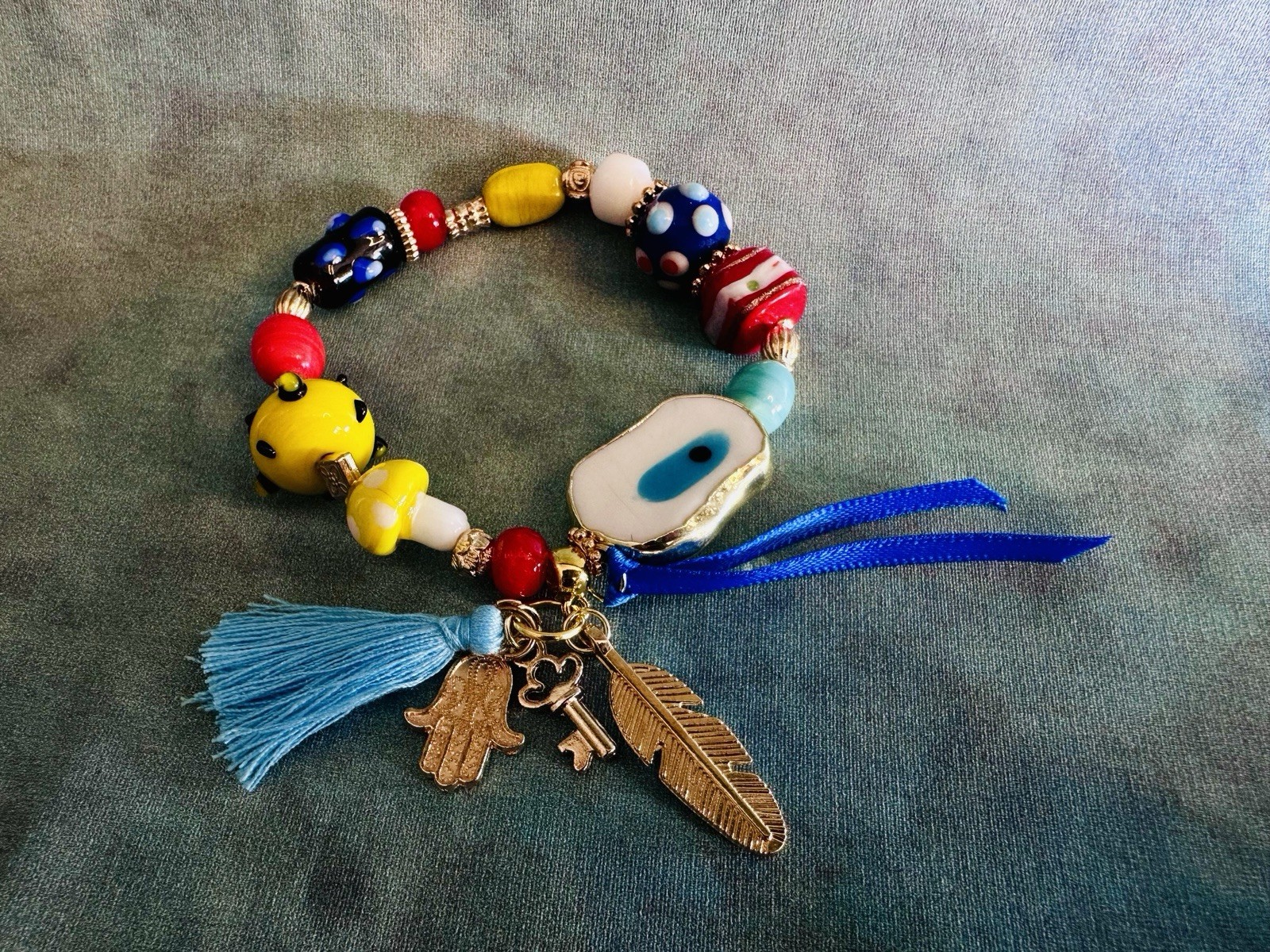 Handmade Woman Glass Bracelet
