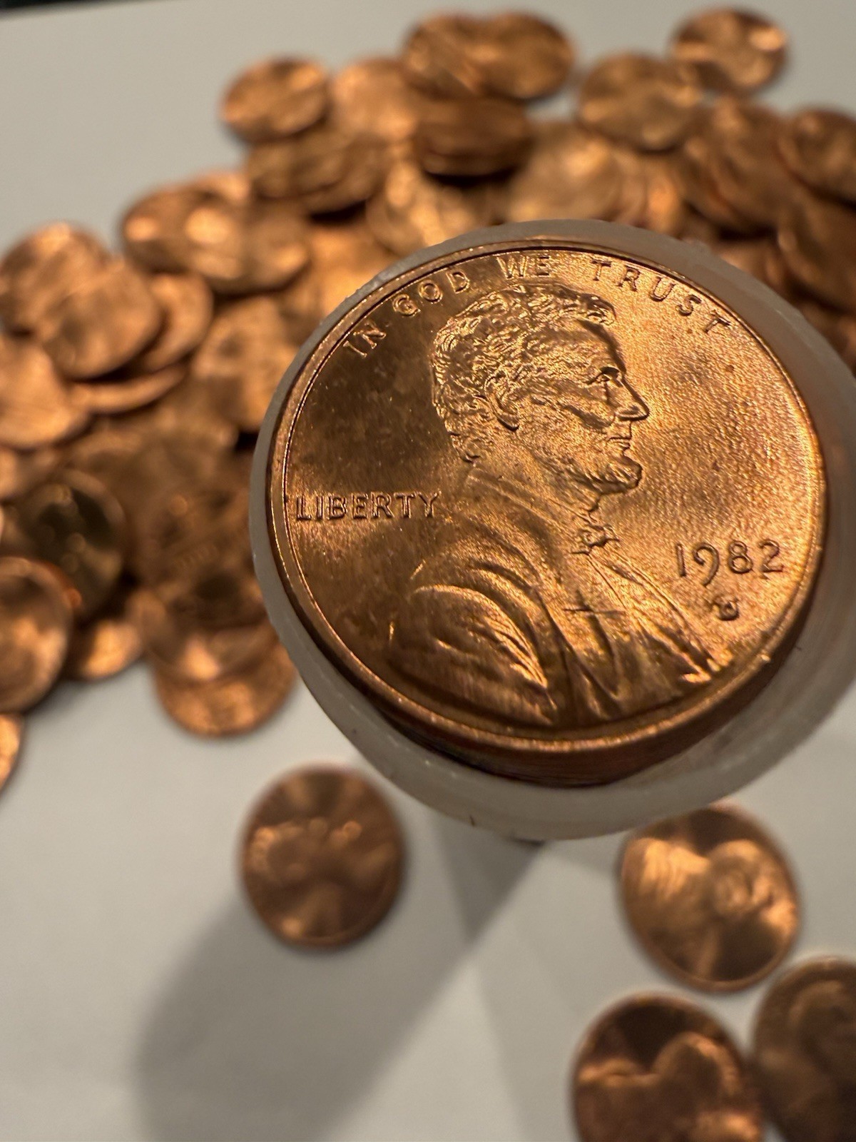 1982-D Small Date ZINC Lincoln Memorial Cents 50 Coins BU From Mint Bags