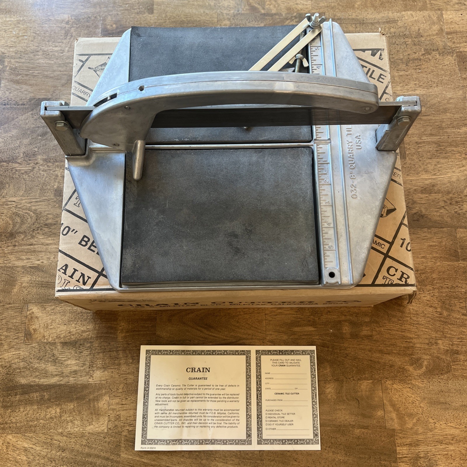 RARE VINTAGE Crain Tile Cutter 032 - IN BOX - MINT - FREE SAME DAY SHIPPING