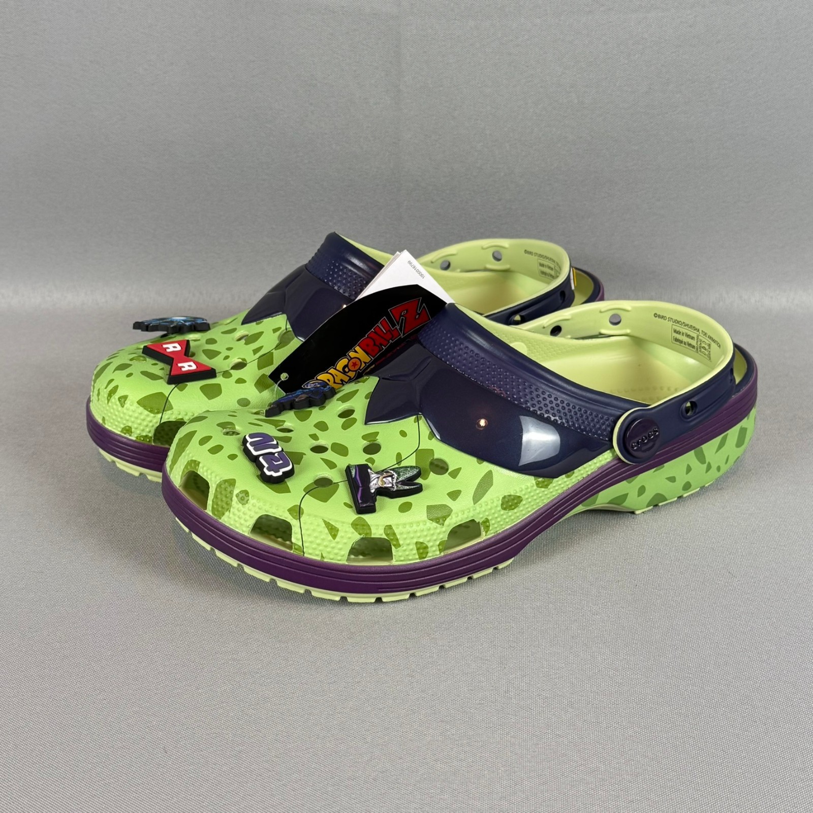 Crocs Cell Dragon Ball Z Classic Clog Mens 9 Green Purple W11 211205-90H New NWT