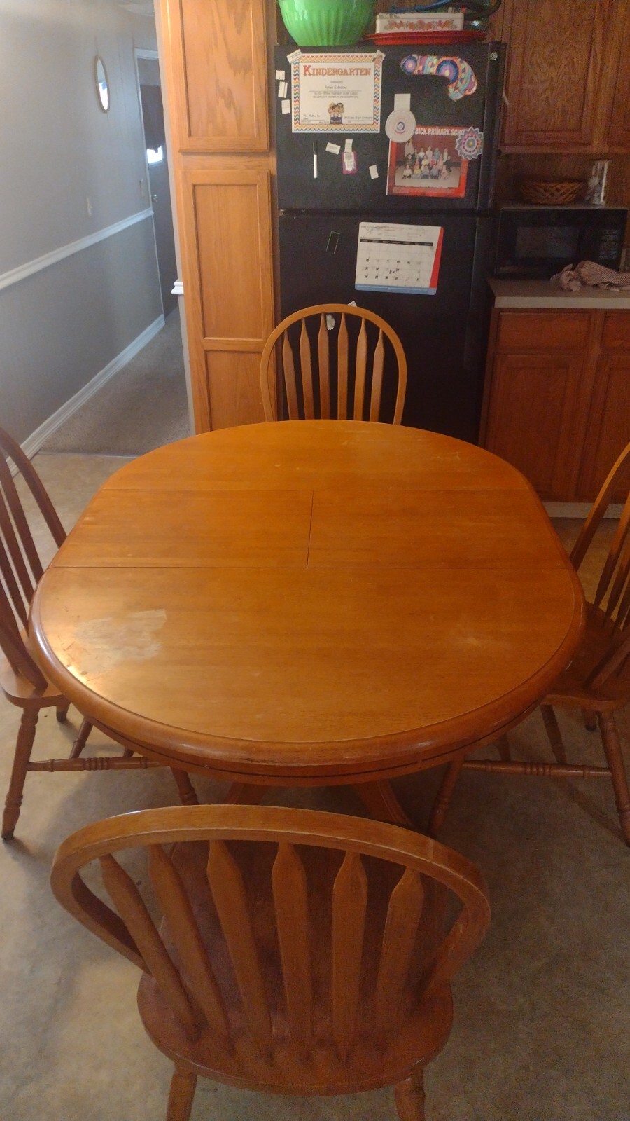 Wooden Dinning Table With 4 Chairs