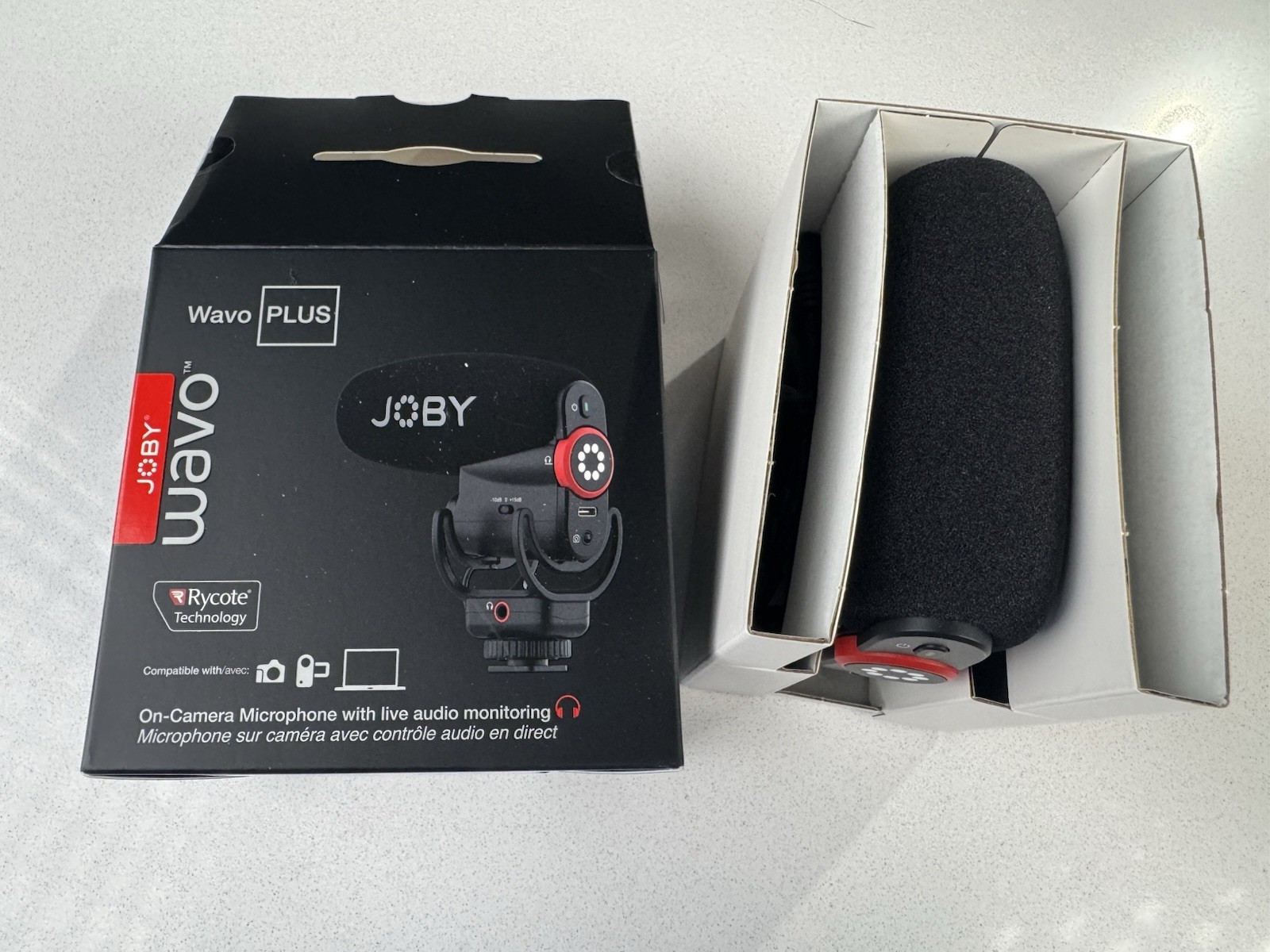 JOBY Wavo PLUS On-Camera Shotgun Microphone for Vlogging & Cameras