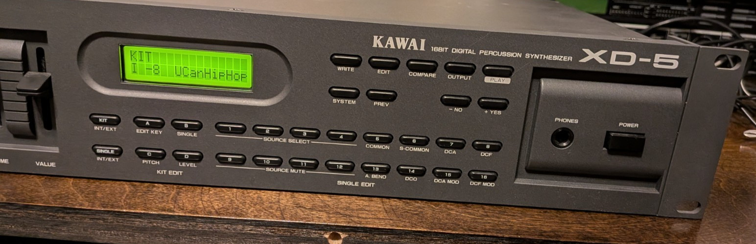 Kawai XD-5 16 Bit Digital Percussion Synthesizer w/ PSU - tested works!