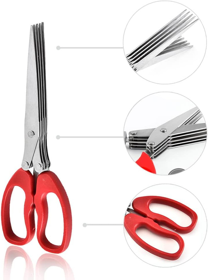 Magideal Shredder Scissors Multipurpose Multi-Blade Cutting Shears with Stainles