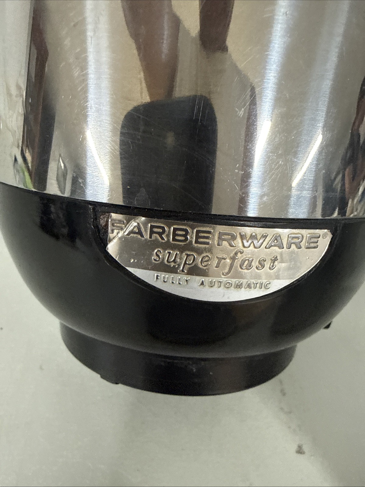 Vintage Farberware Super Fast Fully Automatic 12 Cup Percolator #142 Glass Top