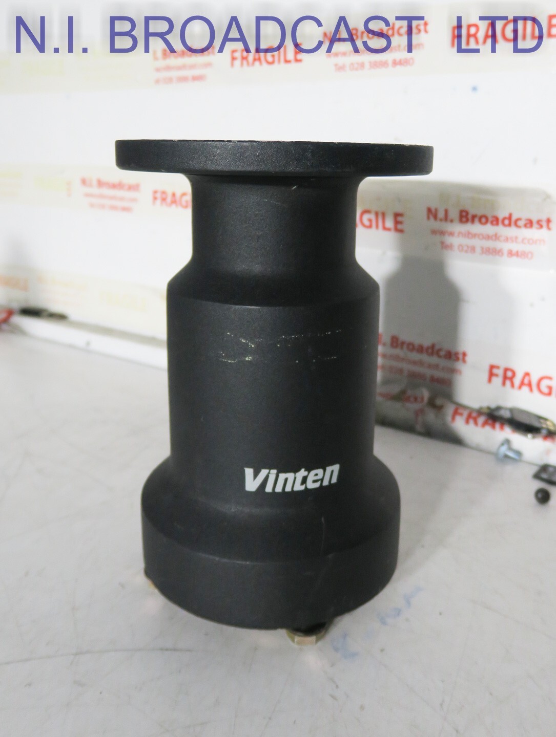 Vinten 3155-3B  200mm top hat tripod / pedestal extension for extra height.  sta
