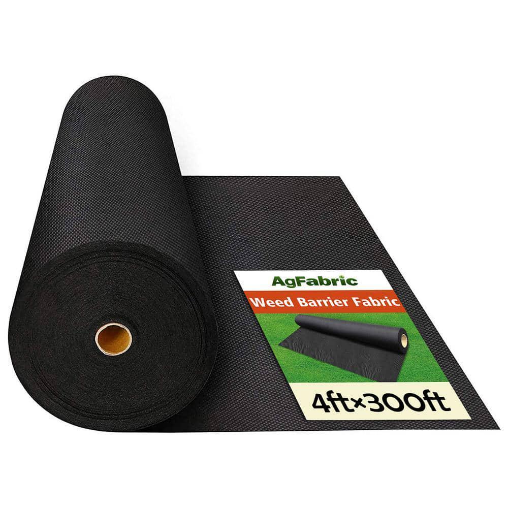 Heavy Non-Woven Ground Cover Landscape Fabric Weed Barrier 4 ft. x 300 ft.