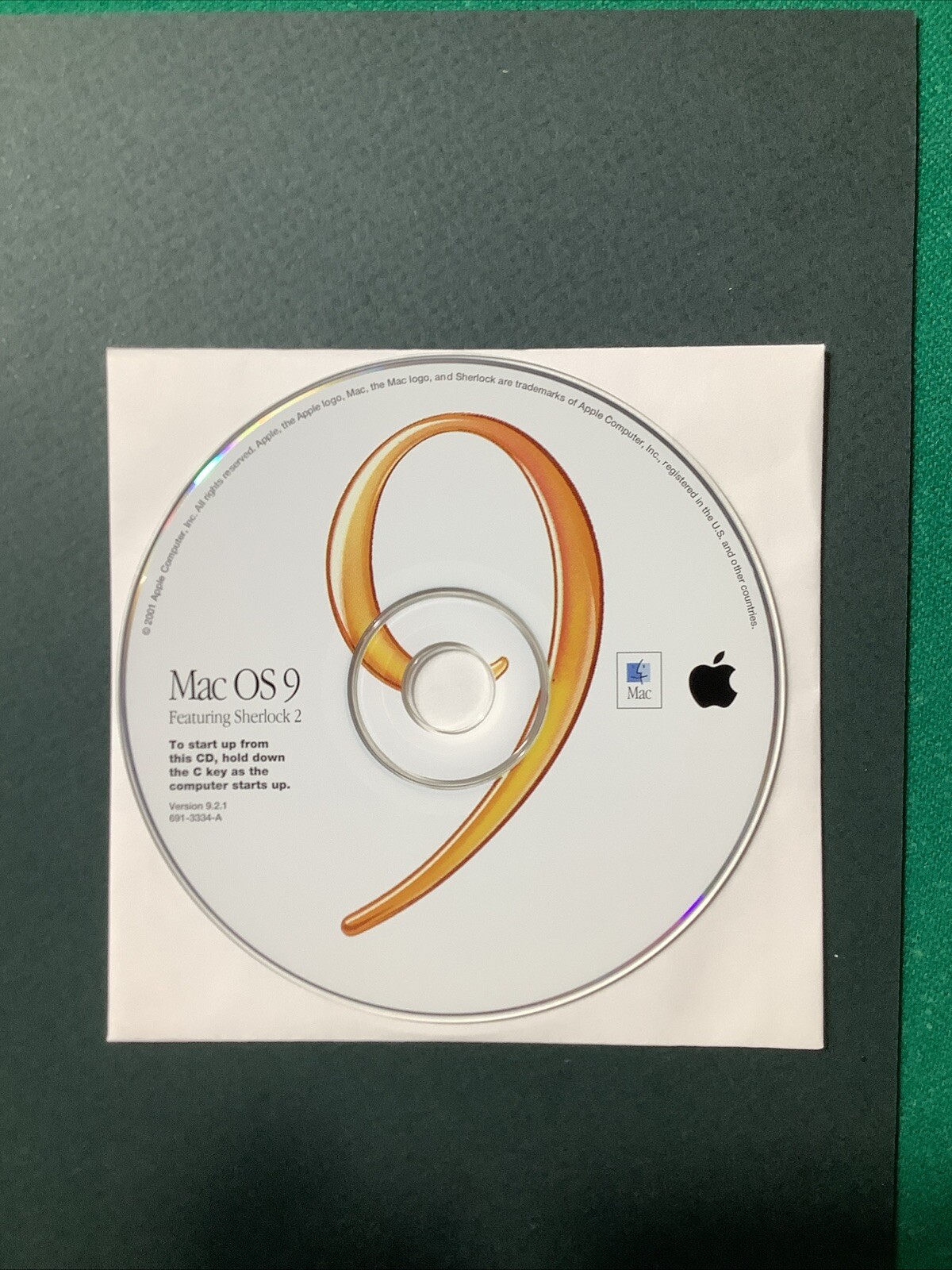 APPLE MACINTOSH OS 9.2.1 CD W/SHERLOCK