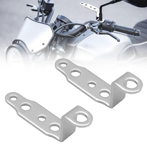 2pcs Motorcycle mounting Bracket Motorcycle spot Light Turn Signal Silver