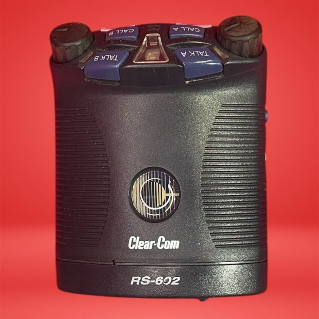 Clear-Com RS-602 Single-Channel Intercom Beltpack Compact & Durable Design