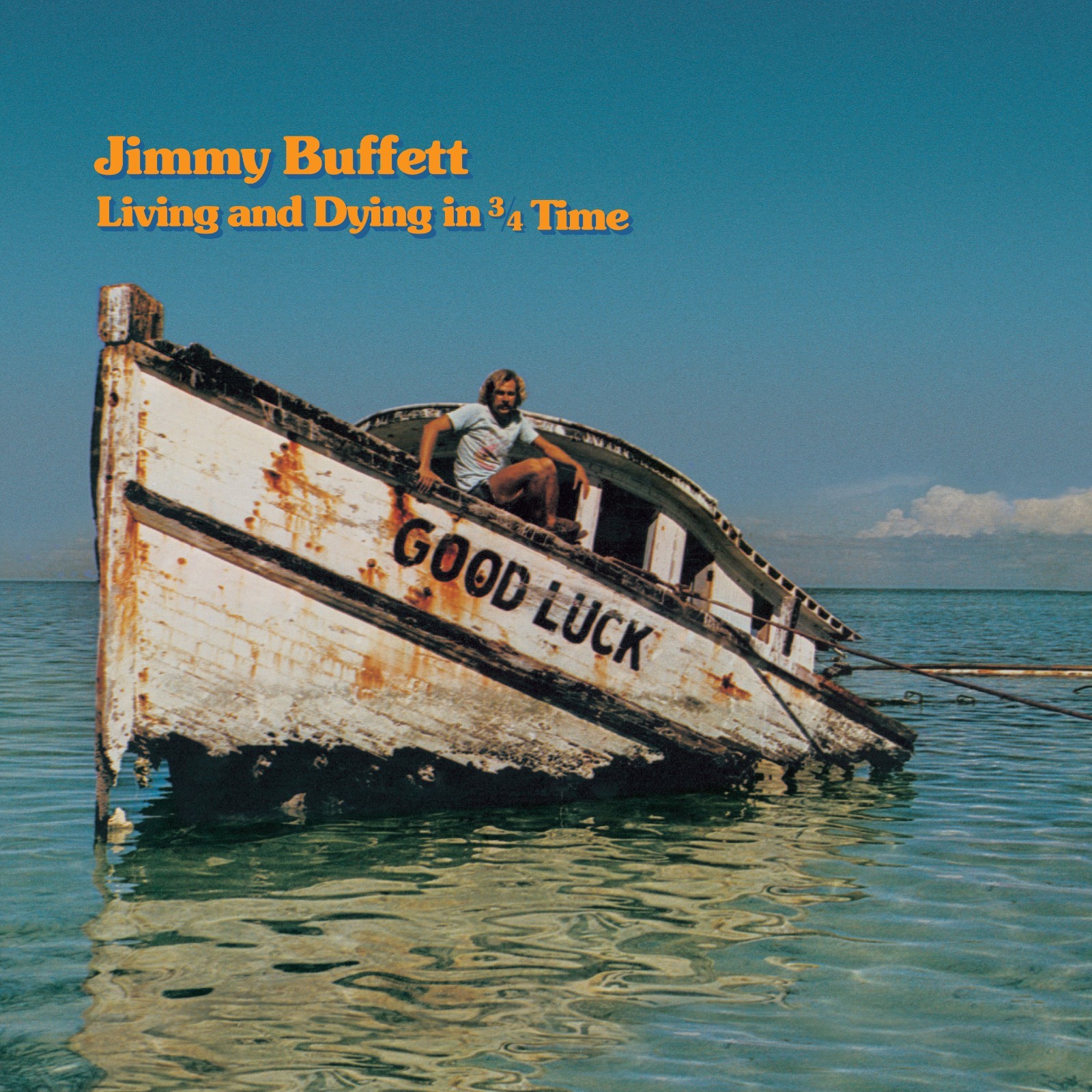 JIMMY BUFFET Living and Dying in 3/4 Time Album Cover Poster Print Replica Photo