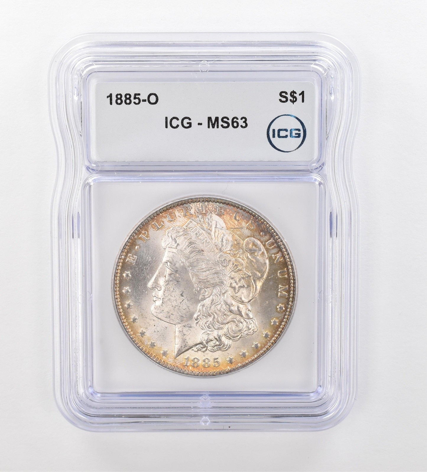1885-O Morgan Silver Dollar MS63 ICG Beautiful Tone *0987